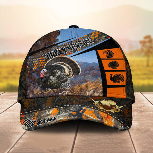 BlueJose Turkey Hunting Sport Pattern Personalized Cap ( 2 Colors )