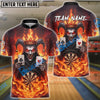 BlueJose Darts Evil Joker Fire Cards Customized Name, Team Name 3D Shirt (4 Colors)