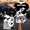 BlueJose Darts Funny Holstein Cow Cartoon Personalized Name Shirt