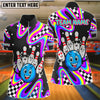 BlueJose Bowling And Pins Party Squad Customized Name, Team Name 3D Shirt