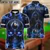 BlueJose Billiards Ball 8 Skull Thunder Personalized Name, Team Name Unisex Shirt (6 Colors)