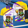 BlueJose Pickball King Customized Name 3D Shirt (6 Colors)