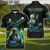 BlueJose Grim Reaper Golf Shirt – "Hello Darkness" Custom Name, Team Name 3D Shirts