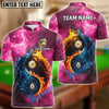 BlueJose Billiards Ball 8 & 9 Yin-Yang Elements Personalized Name, Team Name Shirt (5 Colors)