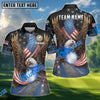 BlueJose Premium Eagle US Veteran Golf Customized Name, Team Name 3D Shirts