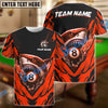 BlueJose Billiards Ball 8 Angry Shark  Personalized Name Shirt (4 Colors)