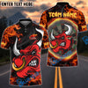 BlueJose Darts Fire Bull Customized Name, Team Name 3D Shirt (4 Colors)