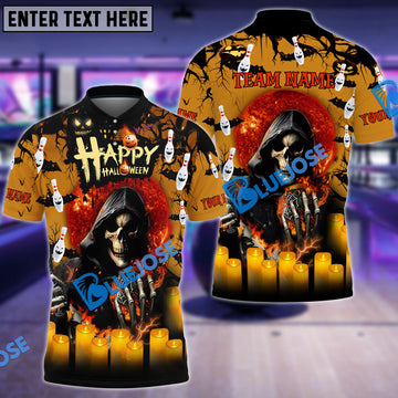 BlueJose Bowling And Pins Happy Customized Name 3D Shirt (4 Colors)