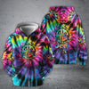 BlueJose Jeep Life Compass Tie Dye Full Hoodie