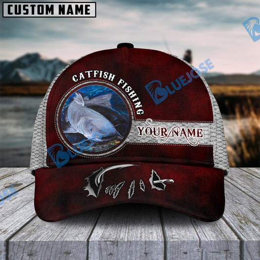 BlueJose Happy Fishing Catfish Fish Personalized Cap