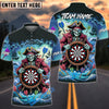 BlueJose Darts Pirate Reaper Dartboard Multicolor Options Personalized Name Shirt (4 Colors)