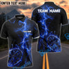 BlueJose Striking Lightning Design Pro Darts Tournament Multicolor Options Personalized Name Shirt (4 Colors)