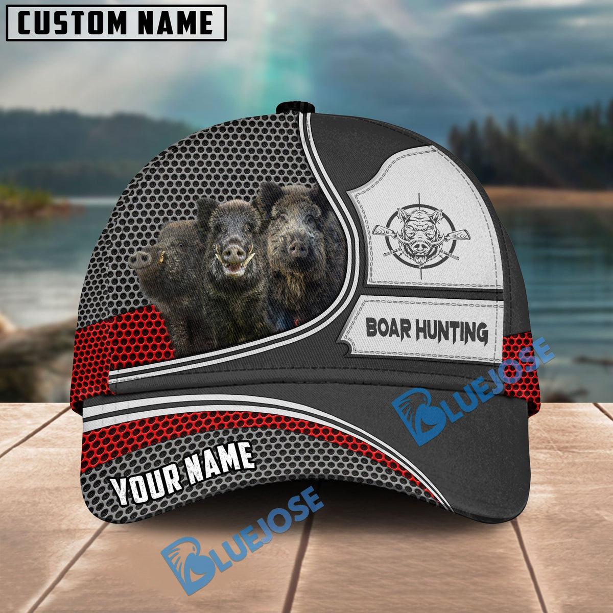 BlueJose Ultimate Wild Boar Hunting Personalized Cap