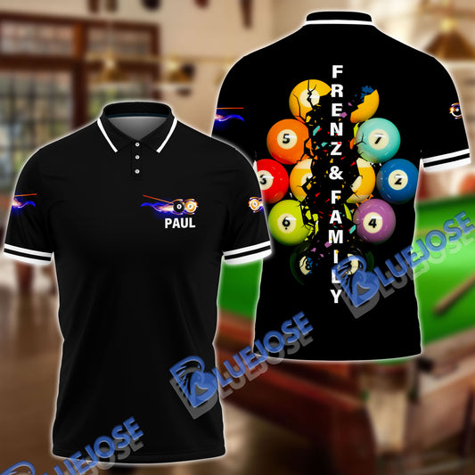 BlueJose Billiard Personalized Shirts For Rack Attack Team