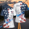 BlueJose Bowling And Pins Liberty Roll US Flag Personalized Name And Team Name 3D Shirt