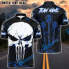 BlueJose Darts Triple Arrow Punisher Skull Personalized Name, Team Name Shirt (4 Colors)
