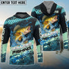 Bluejose Walleye Fishing Aqua Strike Custom Name & Team Name 3D Shirts