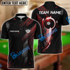 BlueJose Billiards Ball 8 Neon Strike Personalized Name, Team Name Unisex Shirt (4 Colors)