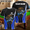 BlueJose Billiards Cowboy 8 Ball Cartoon Style Personalized Name Shirt (4 Colors)