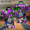 BlueJose Bowling & Pins Funny Gorilla Character Graffiti Splash Customized Name, Team Name 3D Shirt (4 Colors)