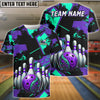 BlueJose Bowling And Pins Two World Collapse Customized Name 3D Shirt (4 Colors)