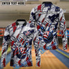 BlueJoses Bowling American Patriot Customized Name, Team Name 3D Shirt