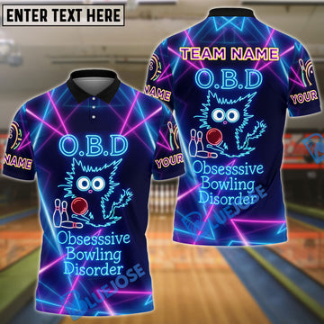 BlueJose Bowling O.B.D - Obsessive Bowling Disorder Customized Name, Team Name 3D Shirt