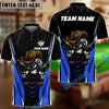 BlueJose Billiards Cowboy 8 Ball Cartoon Style Personalized Name Shirt (4 Colors)