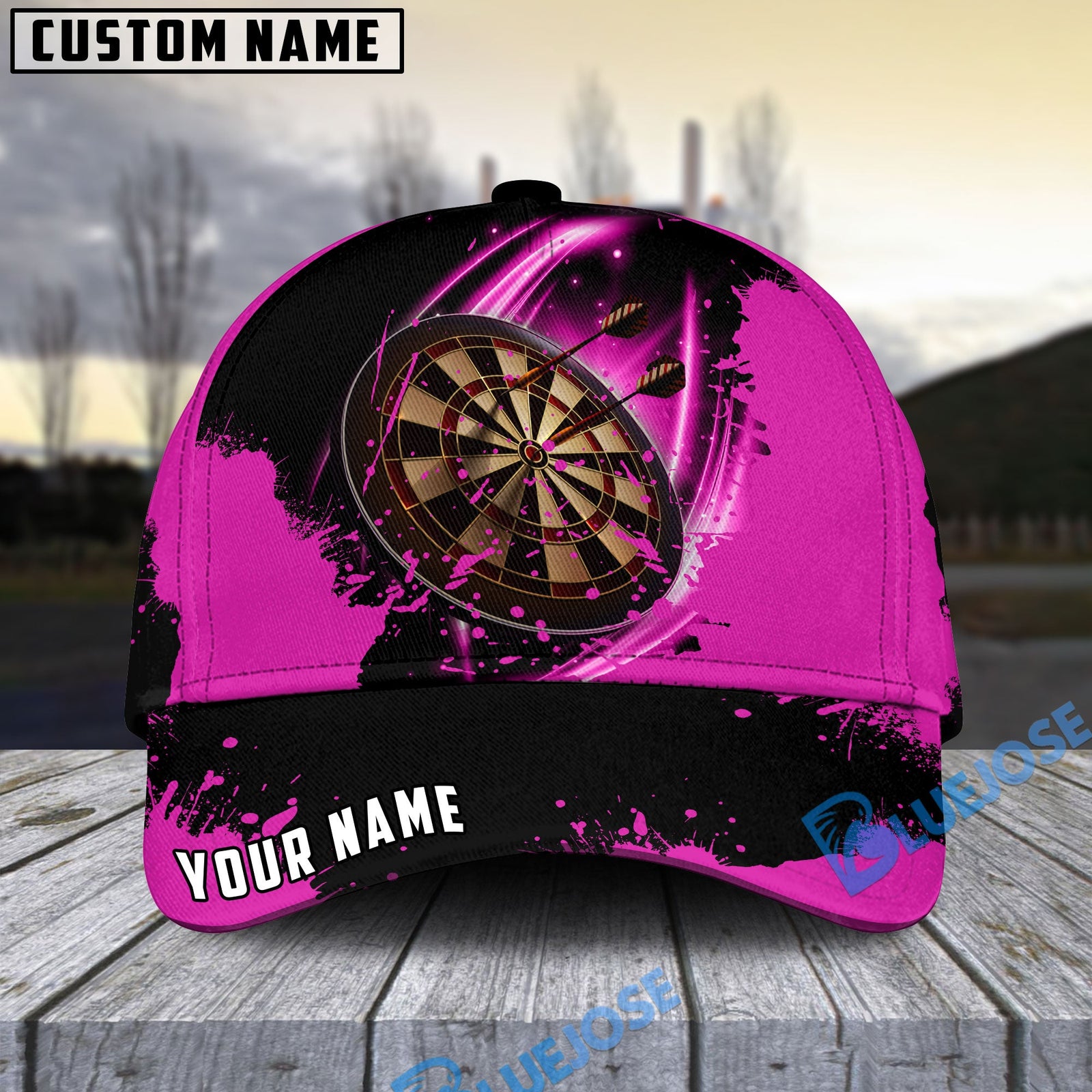 BlueJose Fire Darts Personalized Name Cap (6 Colors)