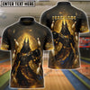 BlueJose Bowling And Pins Ancient Egyptian God Anubis Customized Name, Team Name 3D Shirt (4 Colors)