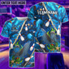 BlueJoses  Bowling And Pins Dolphin Of The Sea Multicolor Customized Name 3D Shirt