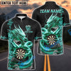 BlueJose Darts Dragon Golden Attire Personalized Name, Team Name Shirt (4 Colors)