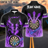BlueJose Darts Wolf Fire Flame Personalized Name, Team Name 3D Shirt (4 Colors)