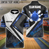 BlueJose Smoky Flame Bowling And Pins Customized Name, Team Name 3D Shirt (4 Colors)