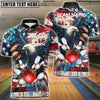 BlueJose Bowling And Pins Patriot Beak Personalized Name, Team Name Unisex Shirt