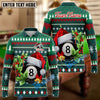 BlueJose Billiards Ball 8 And 9 Green Christmas Pattern Personalized Shirt (2 Colors)