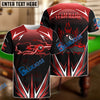 BlueJose Billiards Golden Inferno Power 8-Ball Pool Personalized Name Shirt (4 Colors)