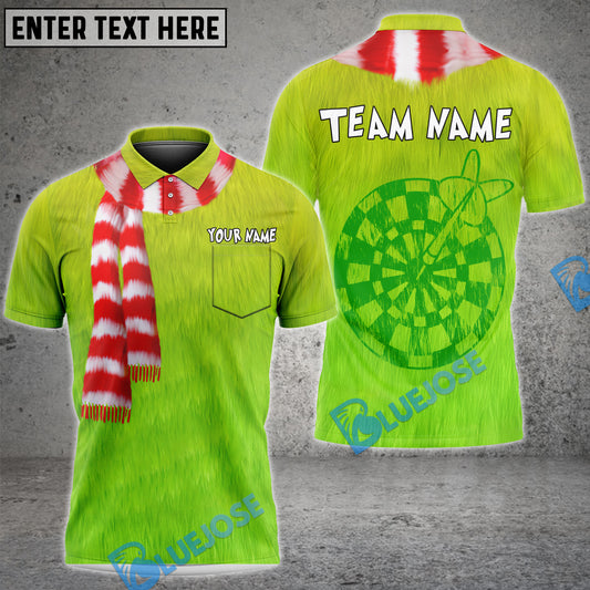 BlueJose Grinch Darts Personalized Name, Team Name Shirt