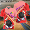 BlueJose Bowling And Pins  Colorful Strike Personalized Name Team Name 3d Shirt ( 4 Colors )