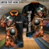 BlueJoses Grim Reaper Bowling Premium Multicolor Customized Name 3D Shirt (6 Colors)