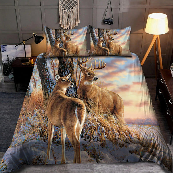 Bluejose Love Deer Bedding Set