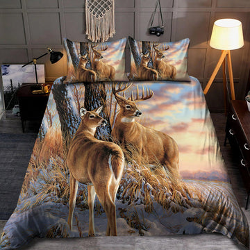 Bluejose Love Deer Bedding Set