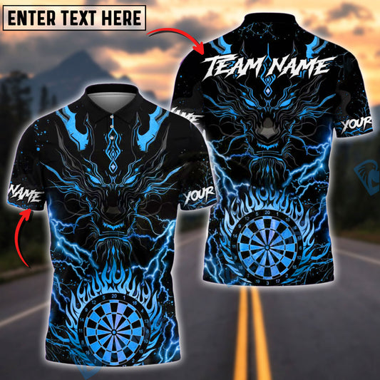 BlueJose Darts Golden Dragon Customized Name, Team Name 3D Shirt (4 Colors)