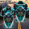 BlueJose Darts Fire Bull Customized Name, Team Name 3D Shirt (4 Colors)