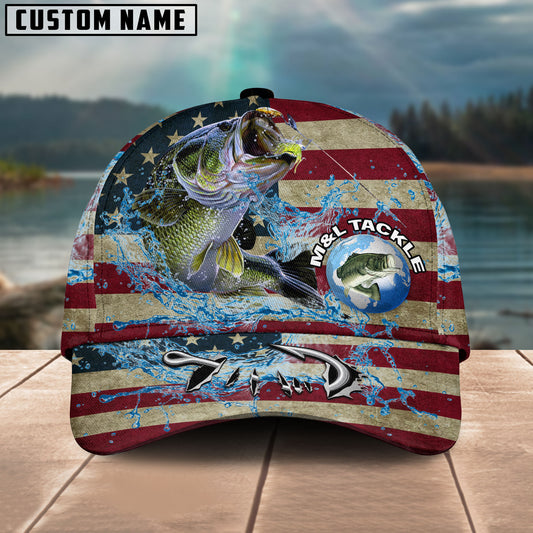 BlueJose M&L Tackle Bass Fishing Blue Water Cap