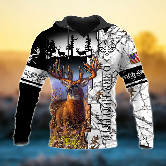 BlueJose New Deer Hunting 3D Hoodie (3 Colors)