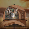 BlueJose Premium Brown Printed Deer Hunting Personalized Cap