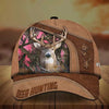 BlueJose Premium Brown Printed Deer Hunting Personalized Cap