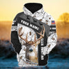 BlueJose The Best Deer Hunting 3D Hoodie (3 Colors)