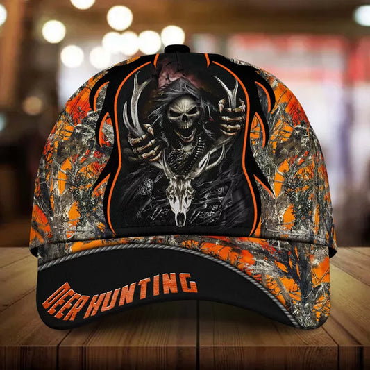 BlueJose Cool Skull Deer Hunting Personalized Cap